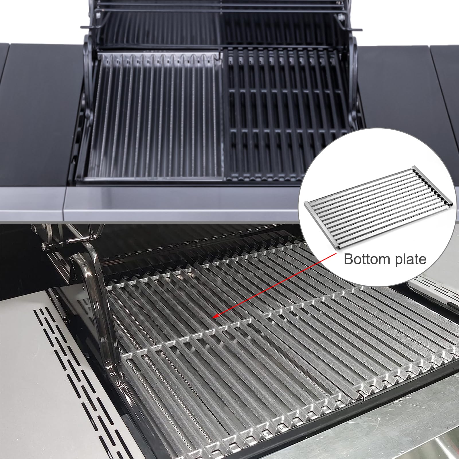 Oklagarden plate edge and mounting detail ensures correct alignment benefit