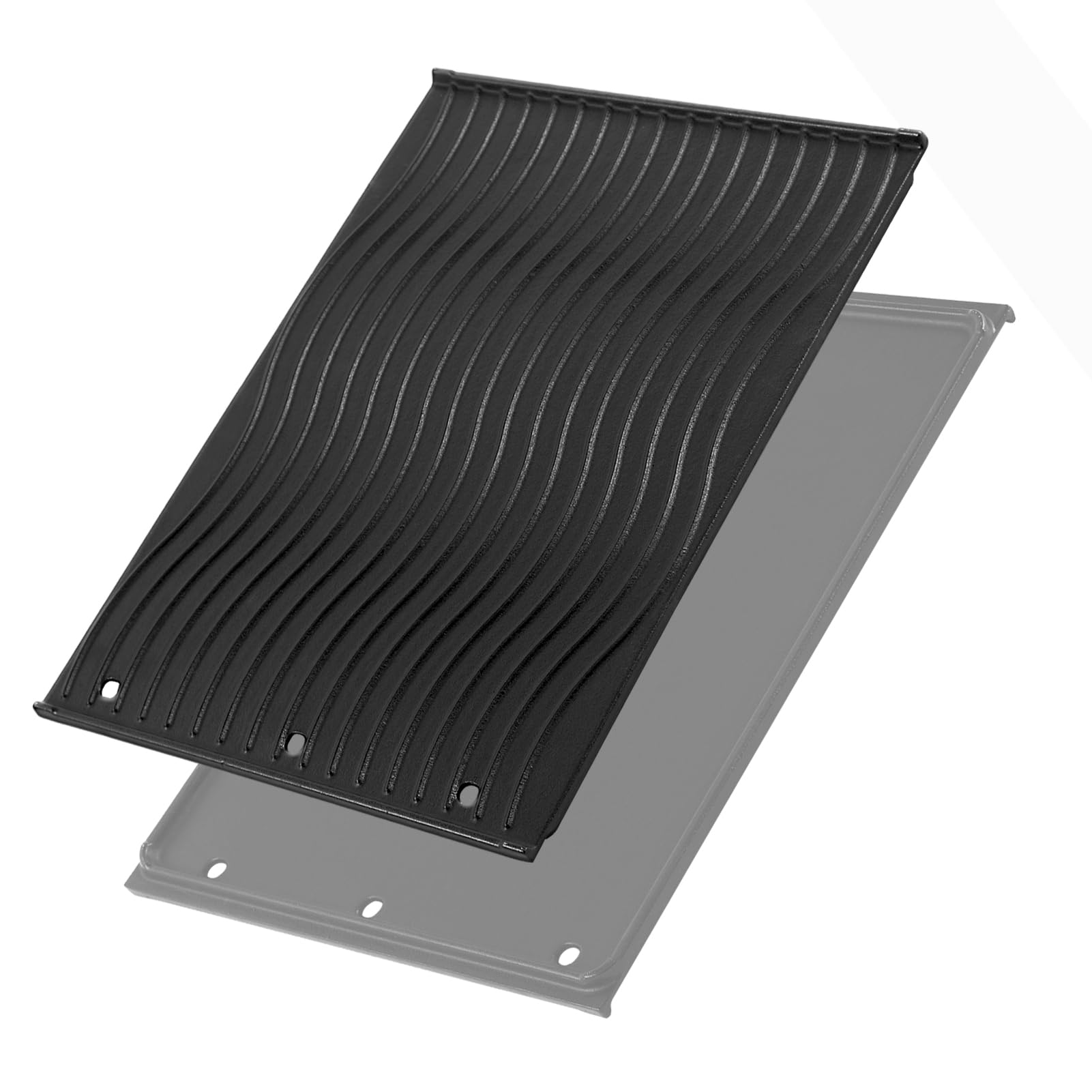 Oklagarden front view of cast iron griddle showing durable fit and quick heat benefit