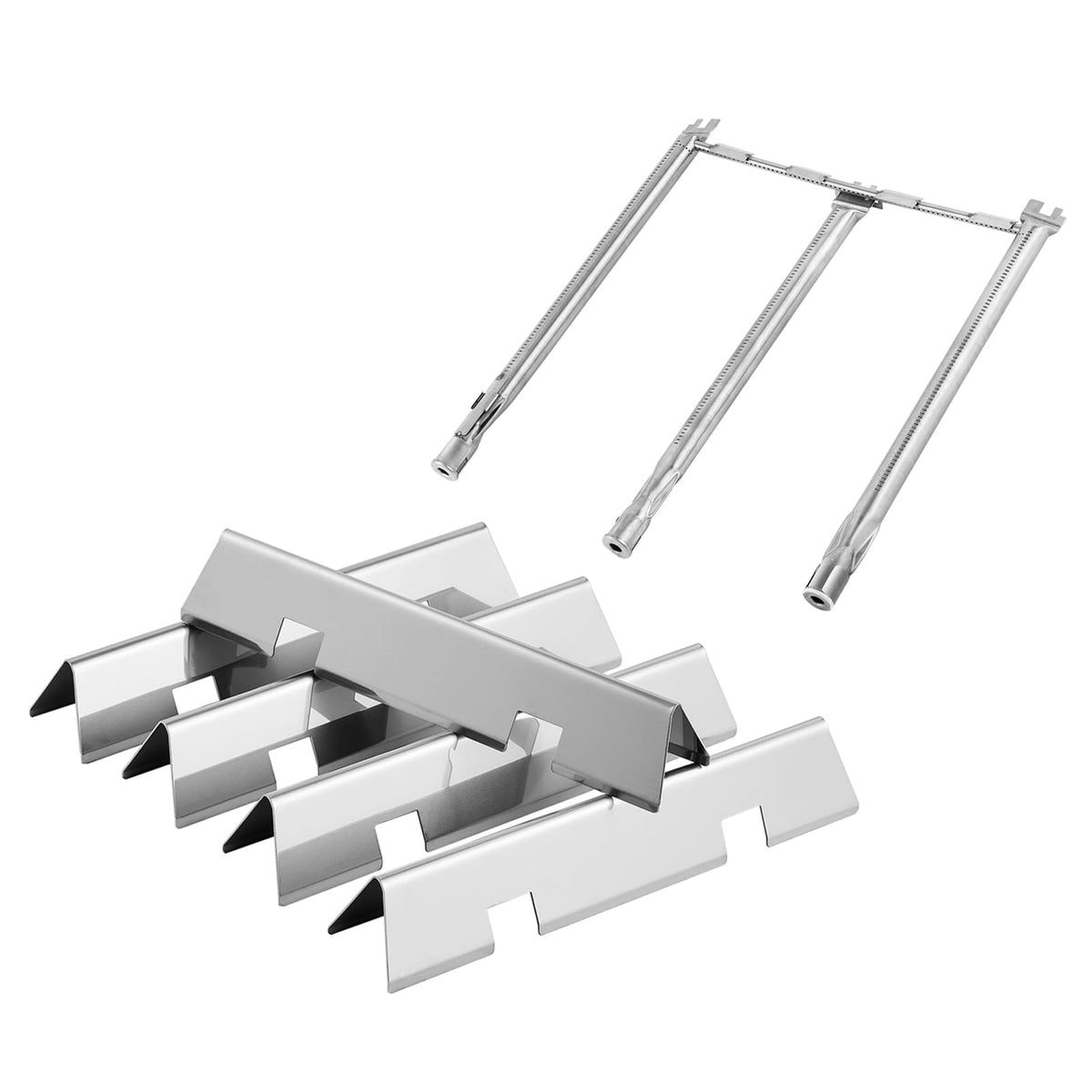 Oklagarden front view of flavorizer bars showing fit and even coverage