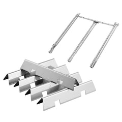 Oklagarden front view of flavorizer bars showing fit and even coverage