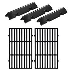 Oklagarden front view showing grates and flavorizer bars for easy replacement
