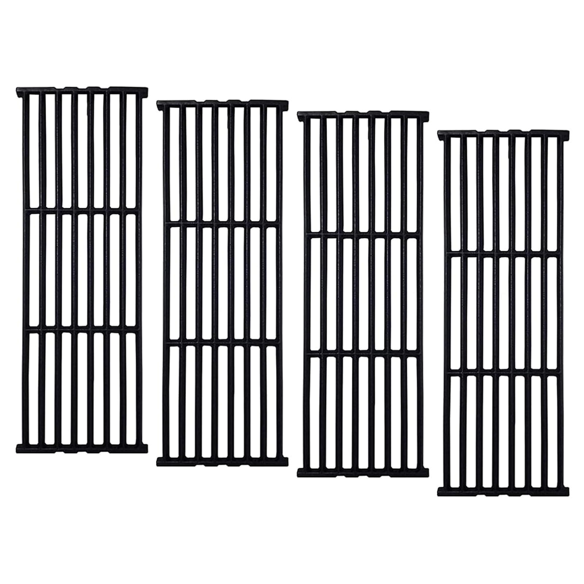 Oklagarden front view of four replacement grates showing fit and finish for easy installation