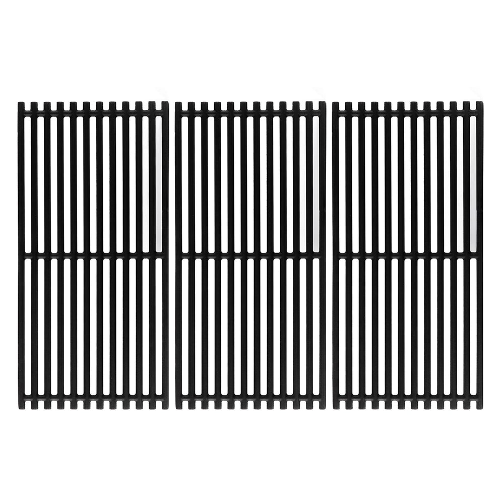 Oklagarden front view of three 17-inch grates showing full coverage and fit