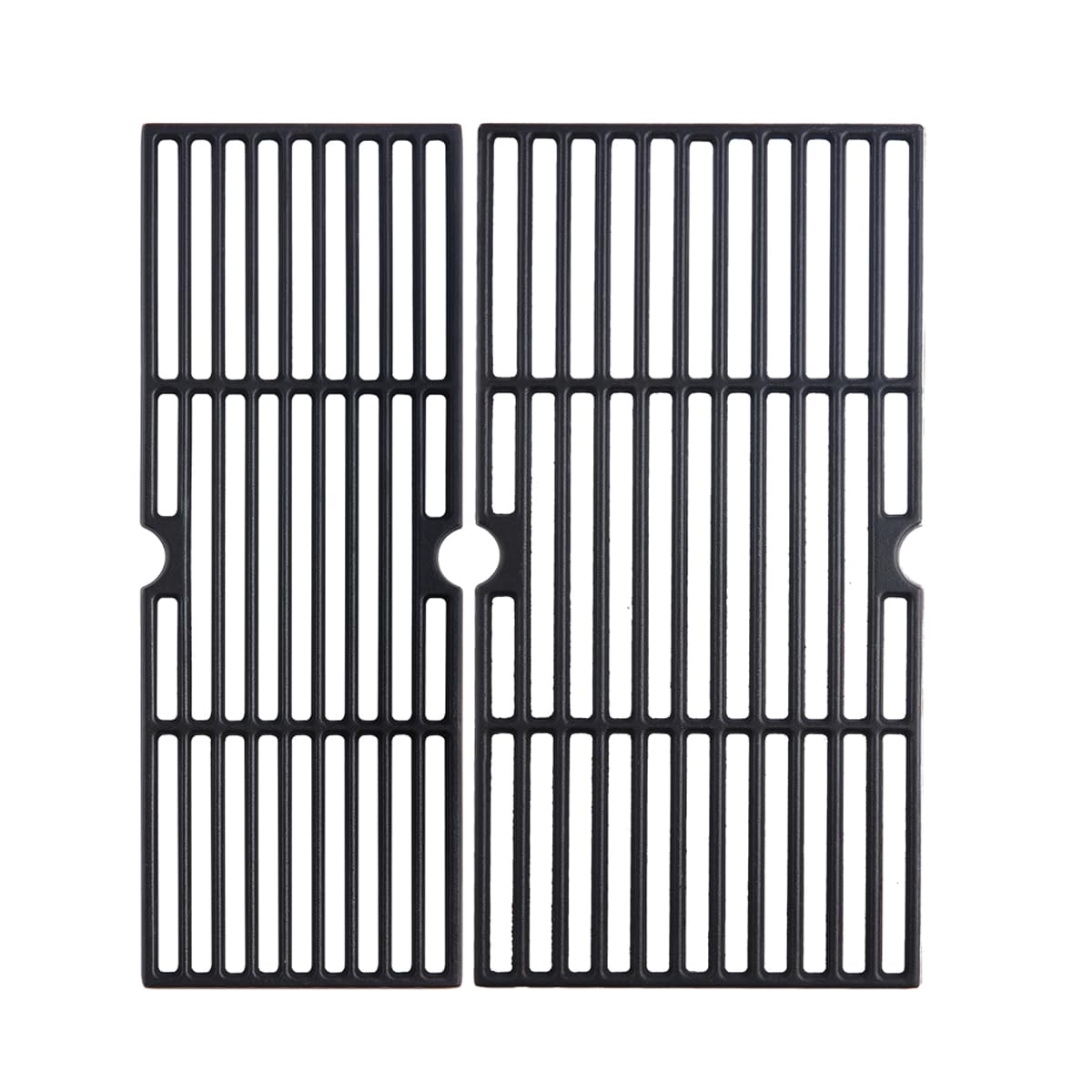 Oklagarden front view of two replacement grates showing fit and finish