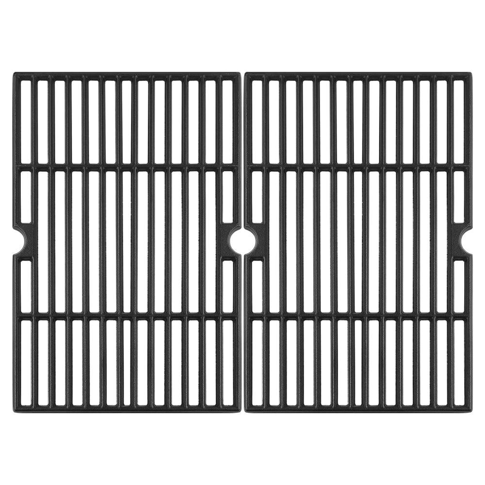 Oklagarden front view of replacement grates showing sturdy cast-iron construction and fit