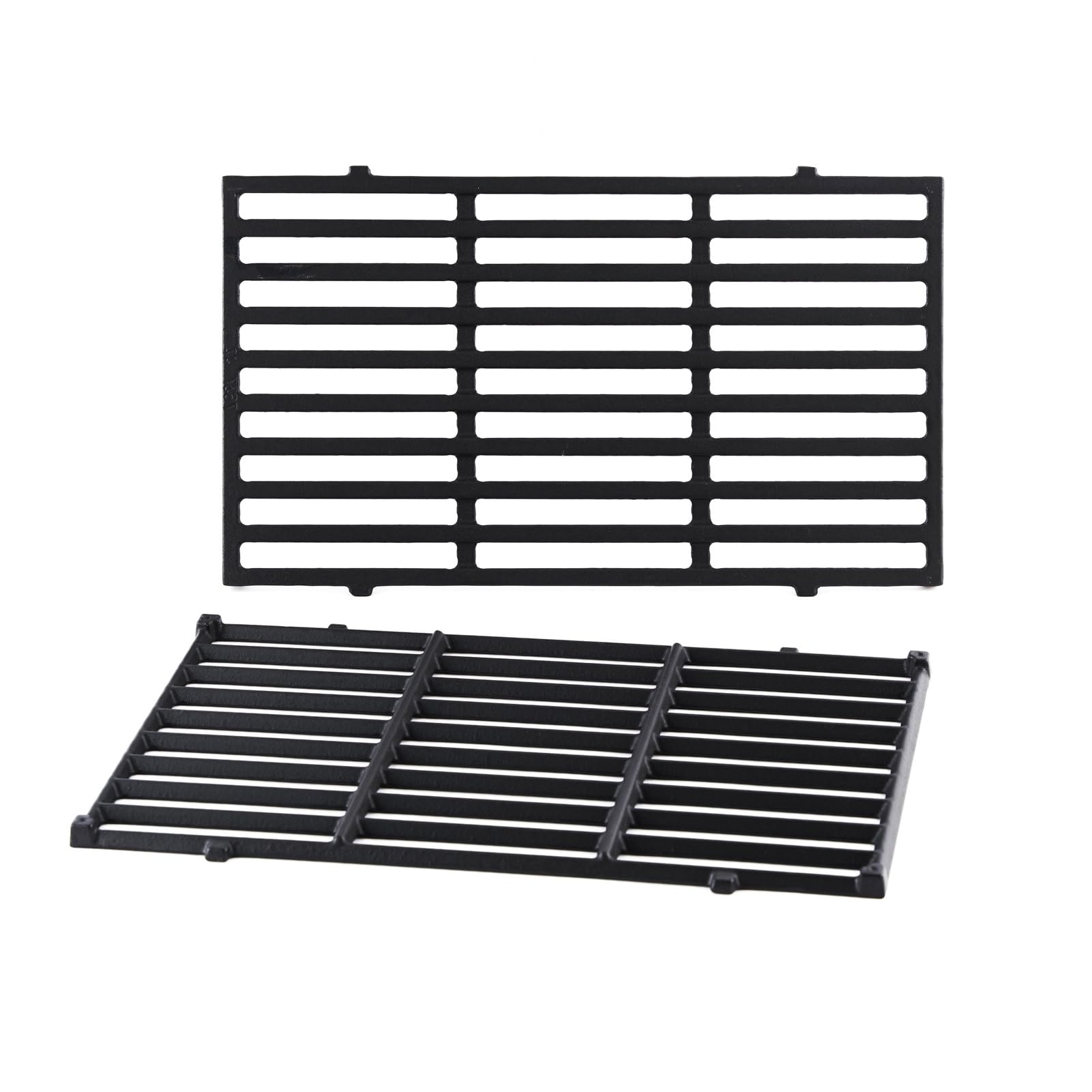 Oklagarden front view of grates showing fit for Weber Spirit and accurate replacement