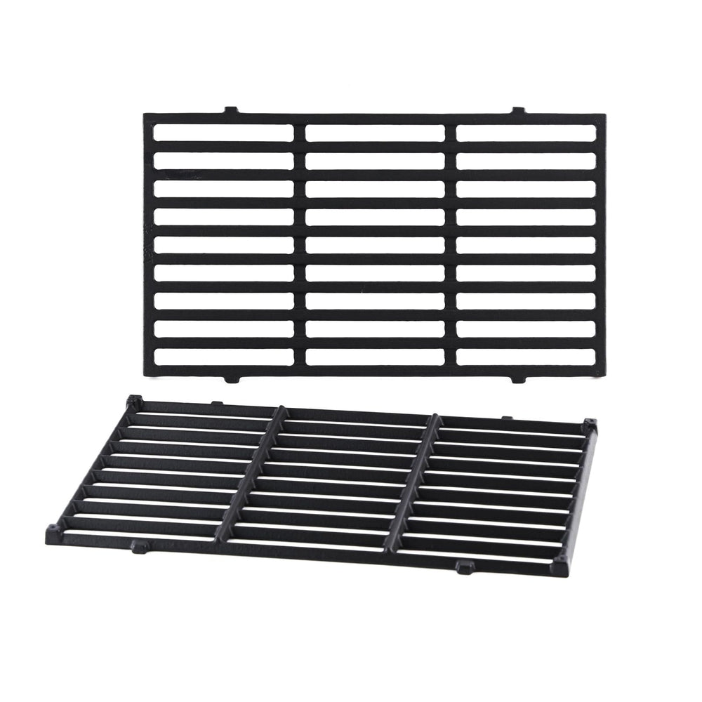 Oklagarden front view of grates showing fit for Weber Spirit and accurate replacement