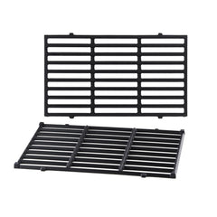 Oklagarden front view of grates showing fit for Weber Spirit and accurate replacement
