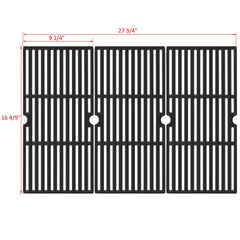 Oklagarden grates installed in a grill demonstrating even searing and heat distribution