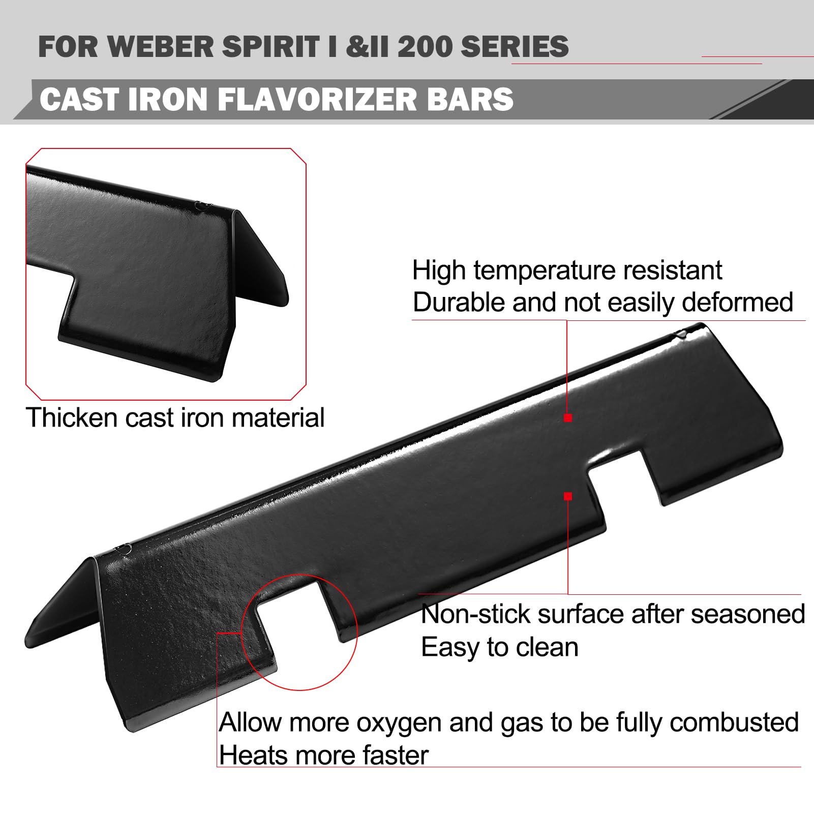 Oklagarden grates installed in Weber Spirit demonstrating exact fit and stability