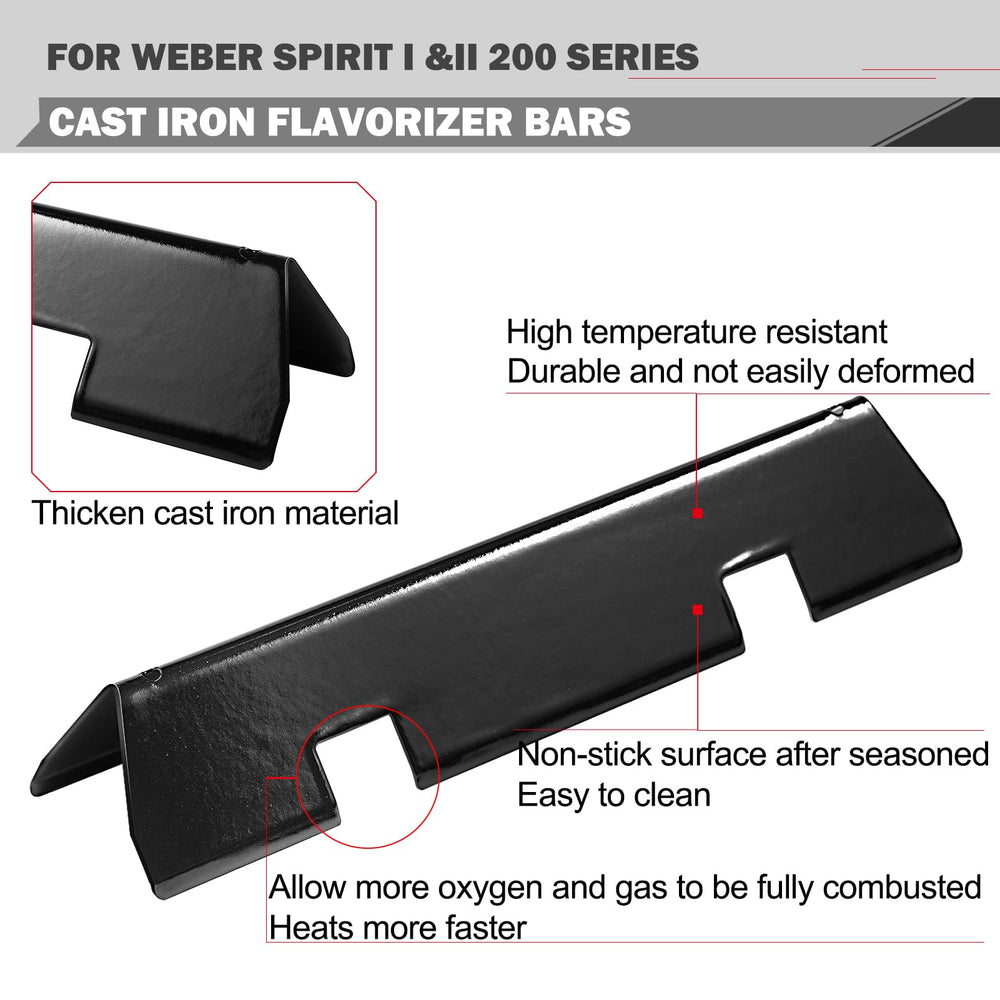 Oklagarden grates installed in Weber Spirit demonstrating exact fit and stability
