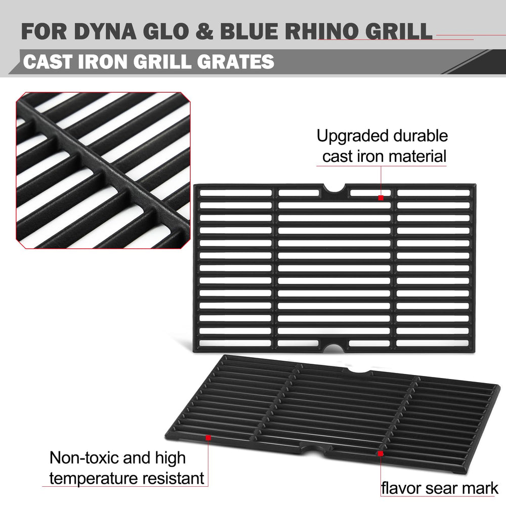 Oklagarden grates installed in grill demonstrating correct fit and improved cooking surface