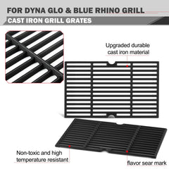 Oklagarden grates installed in grill demonstrating correct fit and improved cooking surface