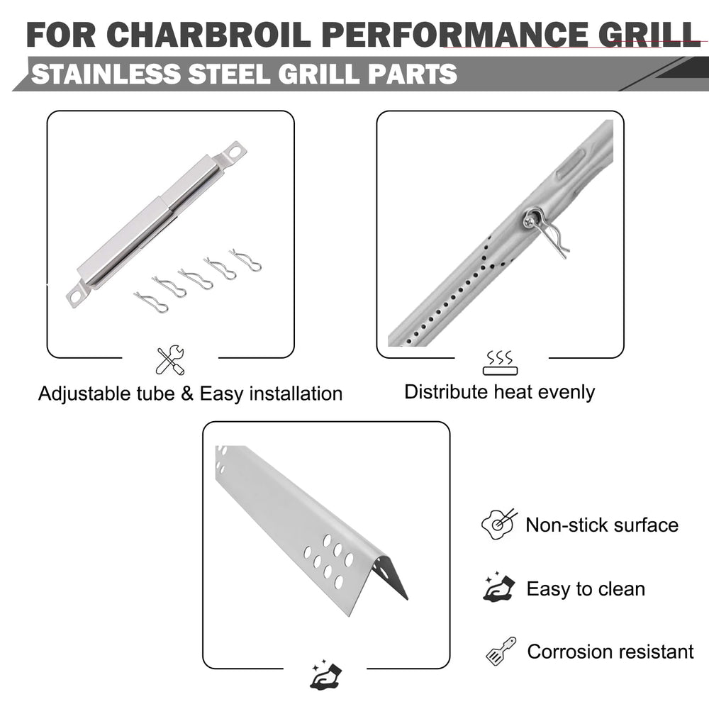 Oklagarden installed heat tents inside Charbroil grill, restores even cooking