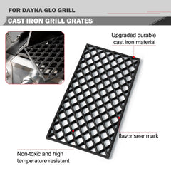 Oklagarden grate installed in Dyna-Glo grill showing stable placement benefits