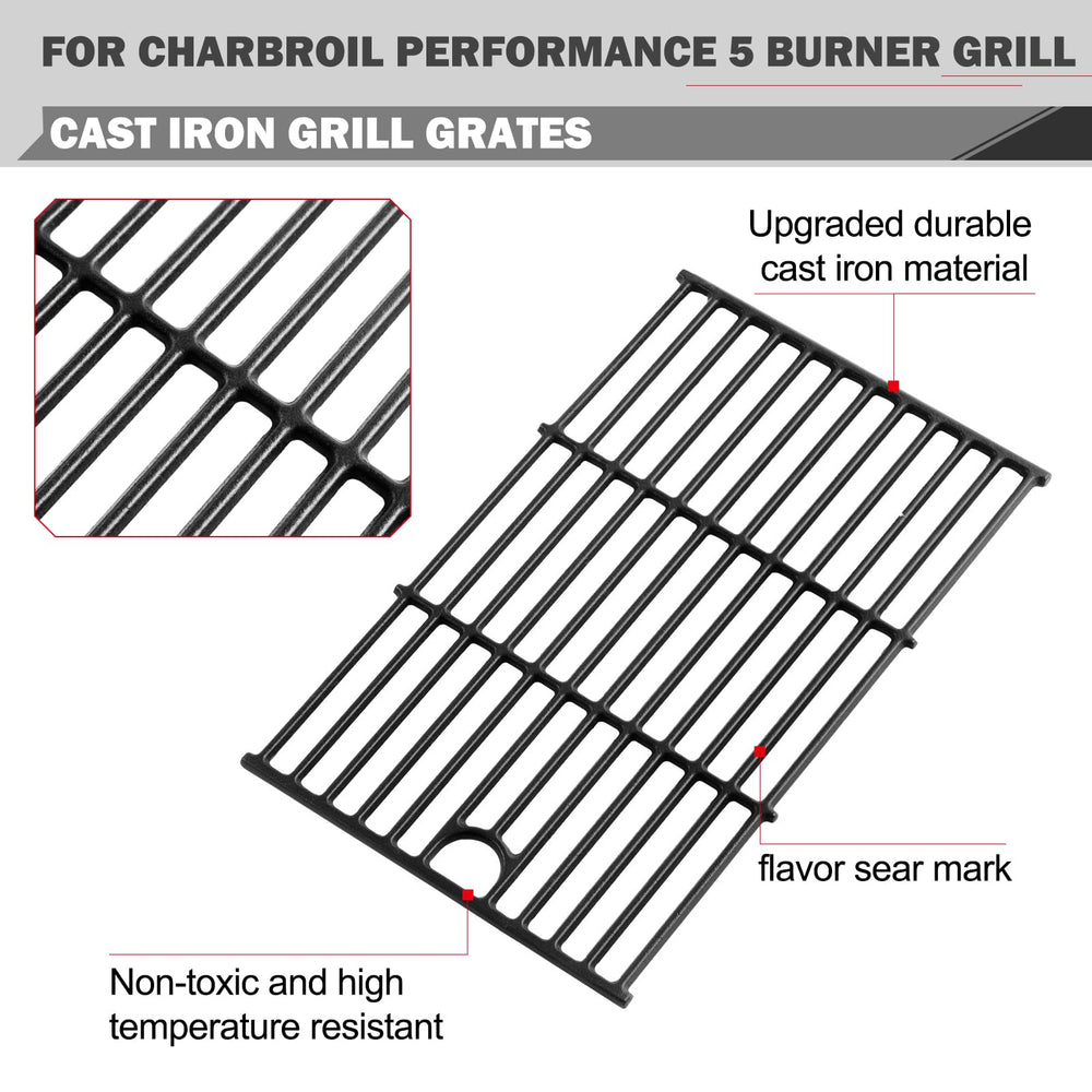 Oklagarden grates installed in Char-Broil grill improving heat distribution
