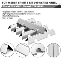 Oklagarden flavorizer bars installed on Weber Spirit E-310 restoring even heat