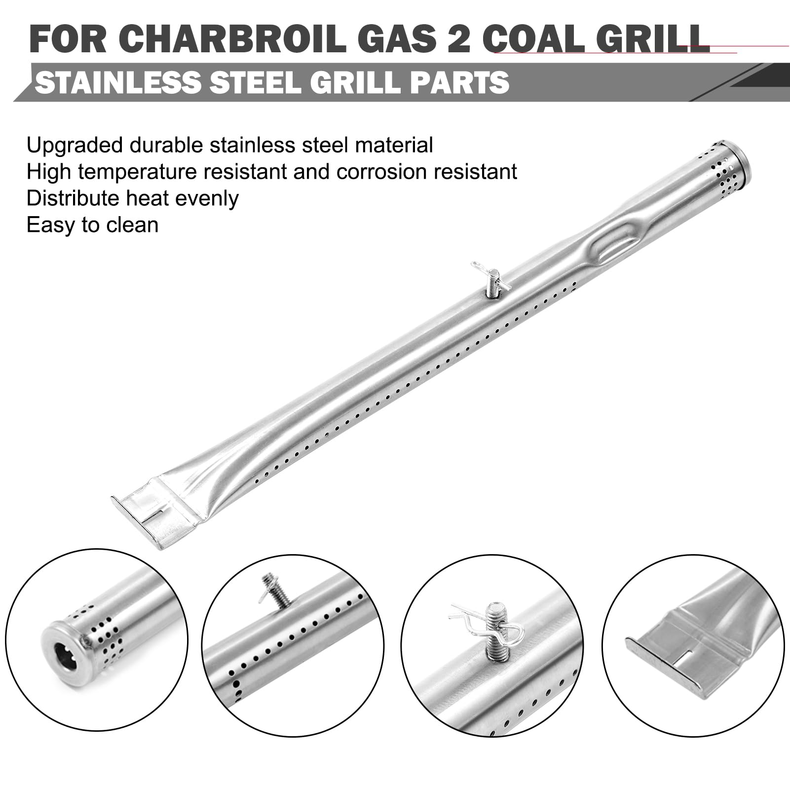Oklagarden parts installed on Char-Broil grill, restores even heat distribution