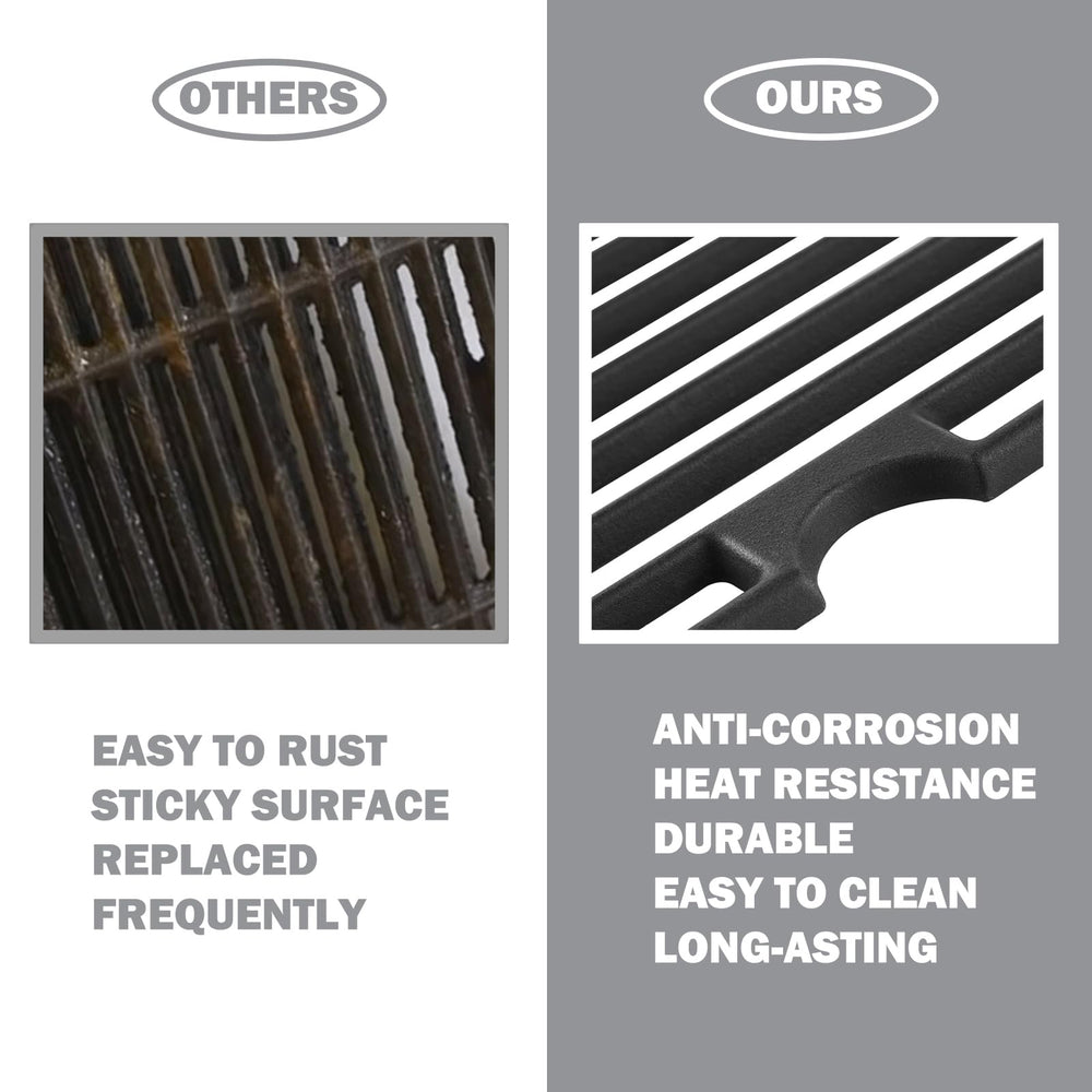 Oklagarden product label showing compatible Char-Broil part numbers for easy matching