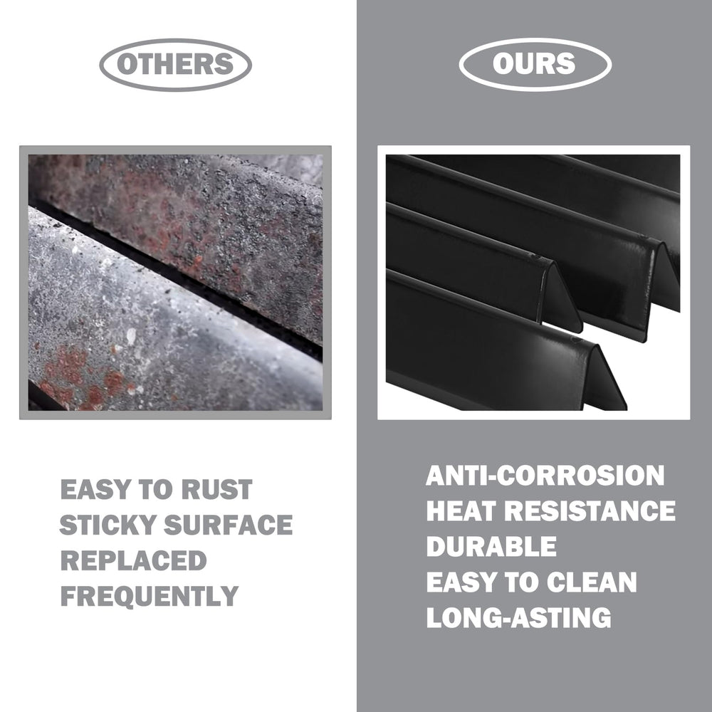 Backyard grill with Oklagarden replacements installed, restoring even cooking and flame stability