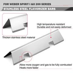 Oklagarden detailed shot of 18-inch main burner tube showing corrosion resistance benefit