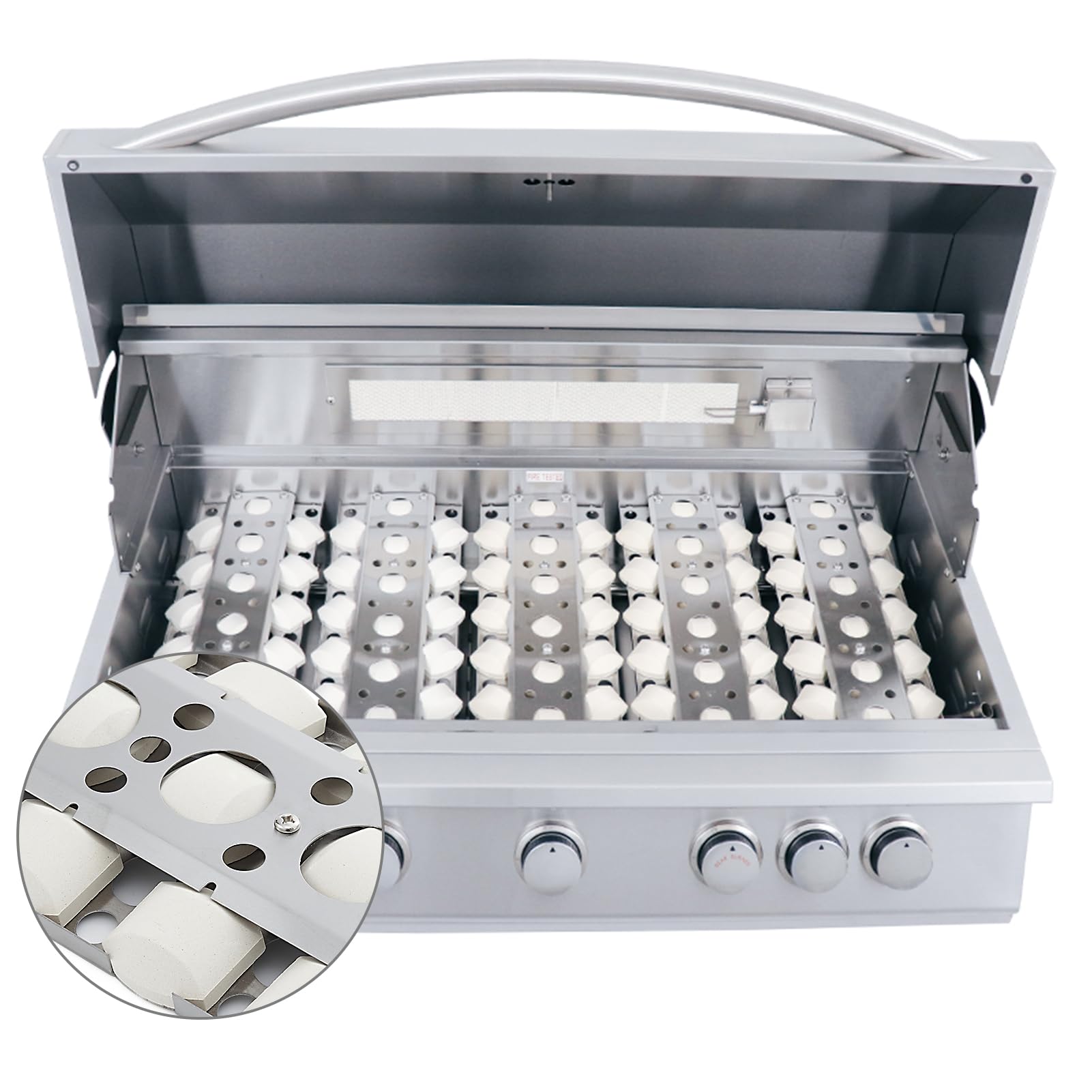 Oklagarden complete packaged kit laid out to show included trays, briquettes, and tray