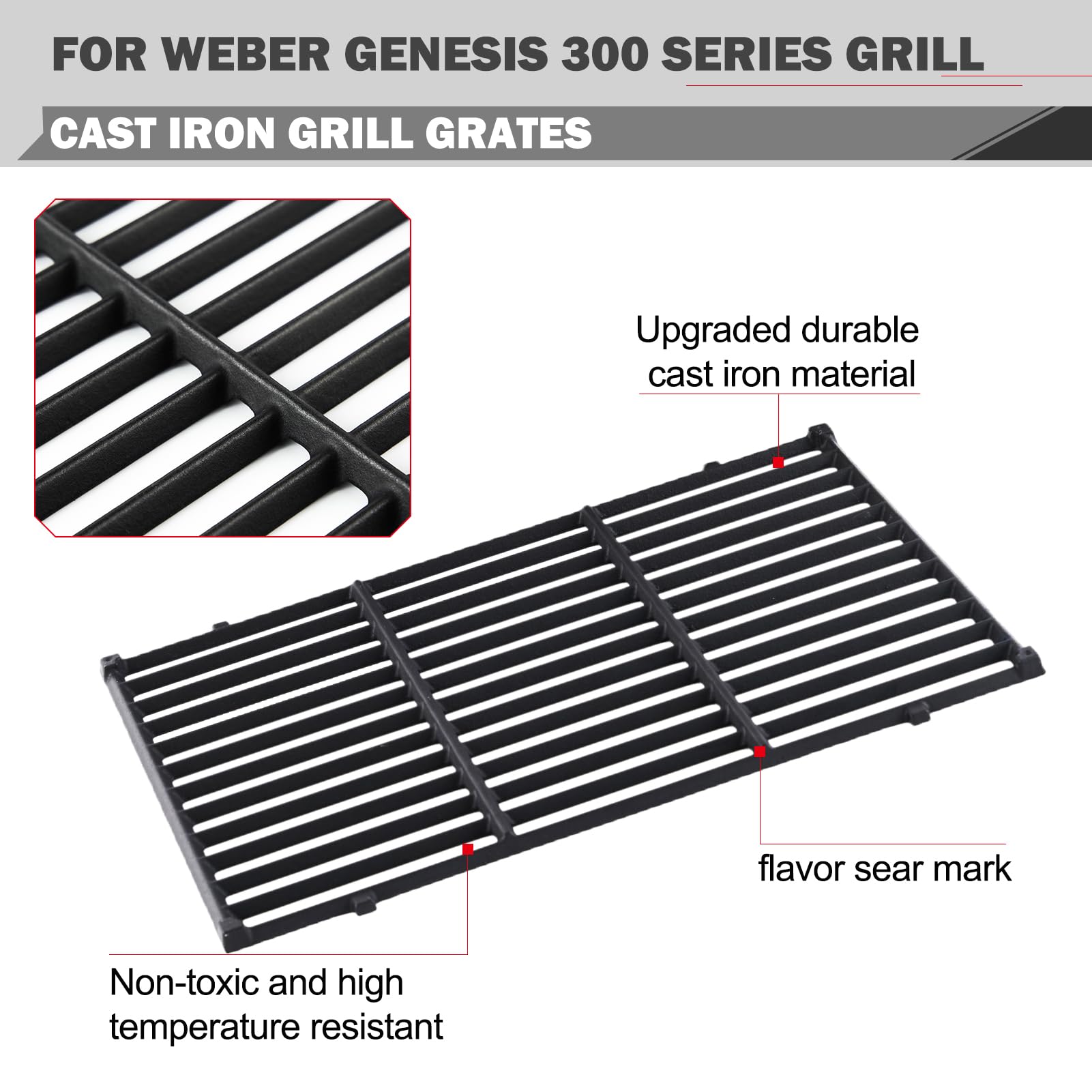 Oklagarden side profile showing grate thickness for improved durability