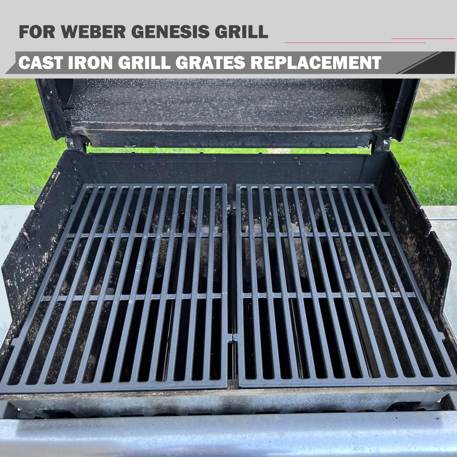 Oklagarden grate next to ruler showing 19.5 inches for correct size verification