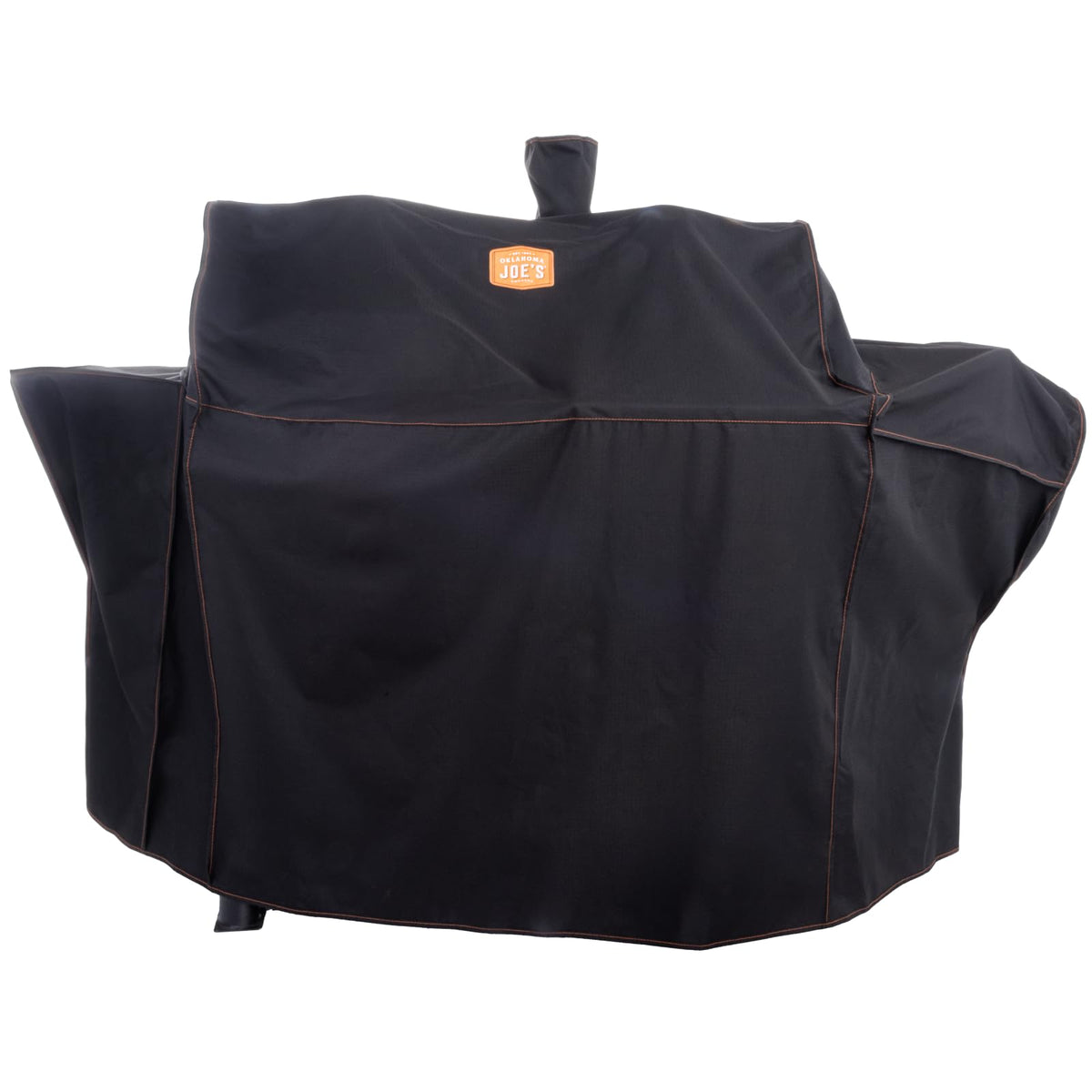 Oklahoma Joe's cover front view showing tailored fit and weather protection