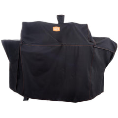 Oklahoma Joe's cover front view showing tailored fit and weather protection