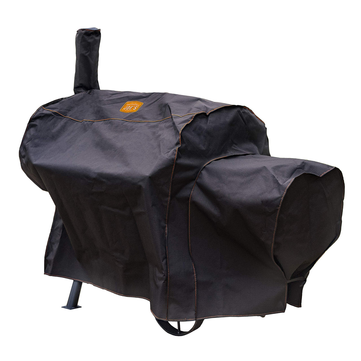 Oklahoma Joe's front view cover protecting smoker from rain