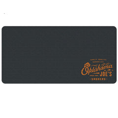 Oklahoma Joe's front view of full 80x40 mat protecting patio
