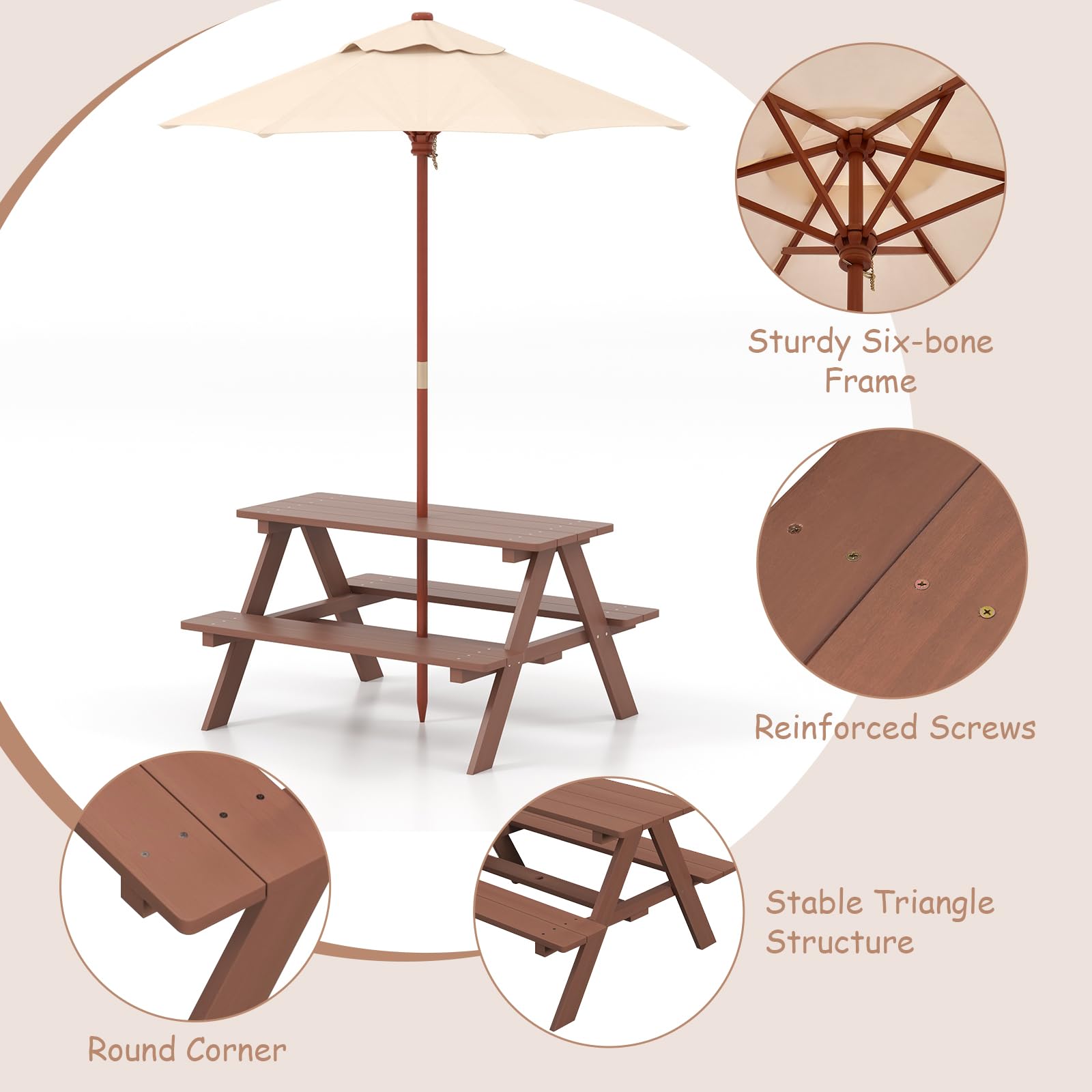 Olakids table beside child showing scale and kid-friendly height