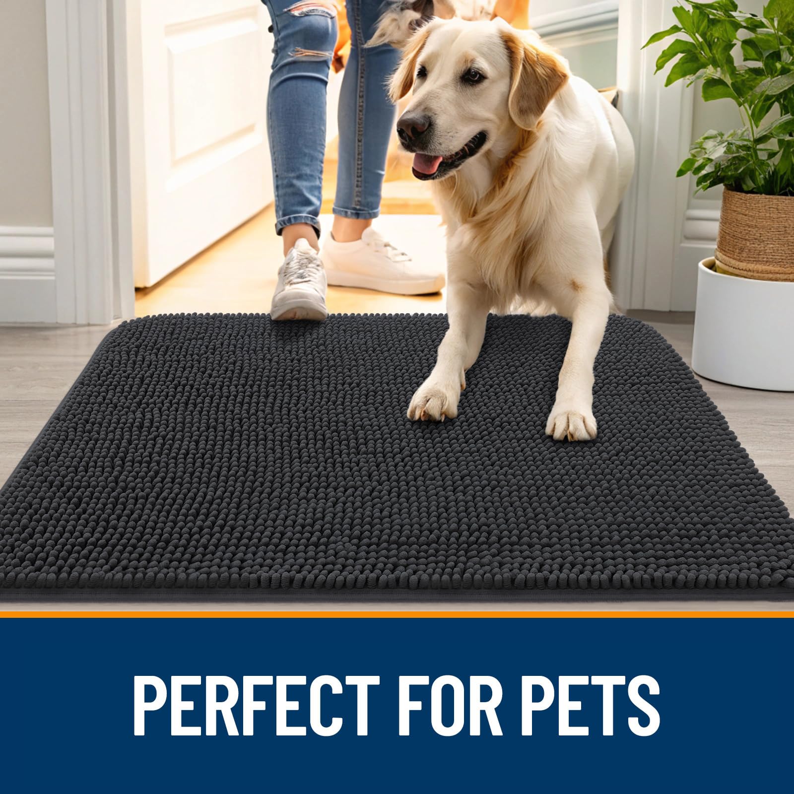 OLANLY mat used as a crate liner adding comfort and absorbing moisture