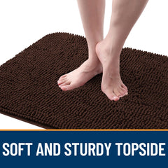 OLANLY dog paws on mat demonstrating mud capture and floor protection