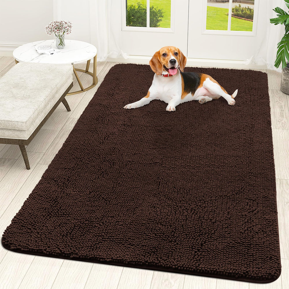 OLANLY front view of mat showing size and clean edges for entry protection