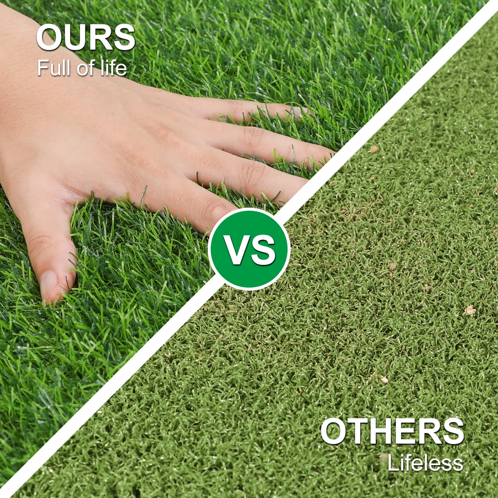 OLanto turf with dog lying on mat illustrating pet comfort and low maintenance