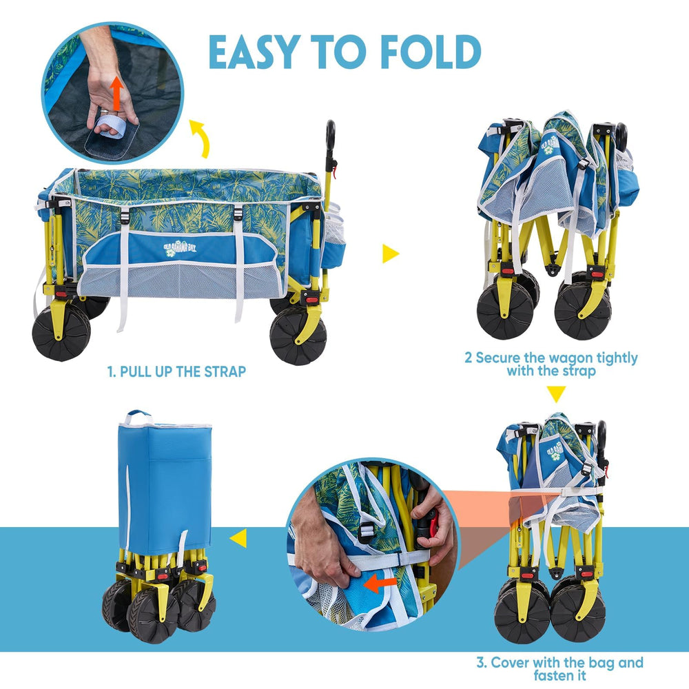 Old Bahama Bay adjustable handle detail for comfortable pulling benefit