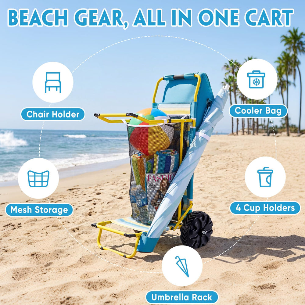 Old Bahama Bay close-up of oversized wheel tread for smooth sand rolling