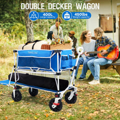 Old Bahama Bay loaded double-decker wagon, organized extra capacity