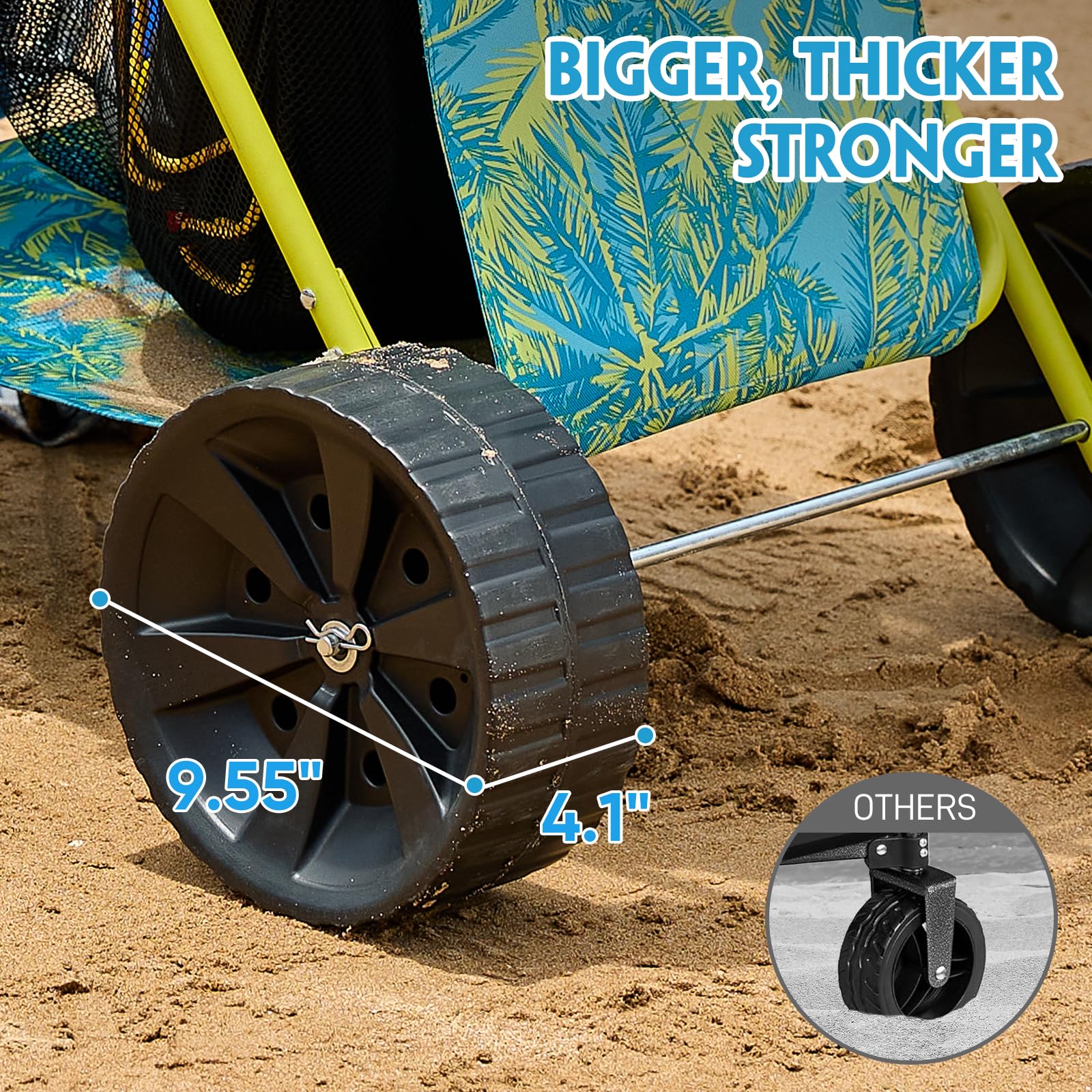 Old Bahama Bay folded cart in car trunk demonstrating compact storage benefit saves space
