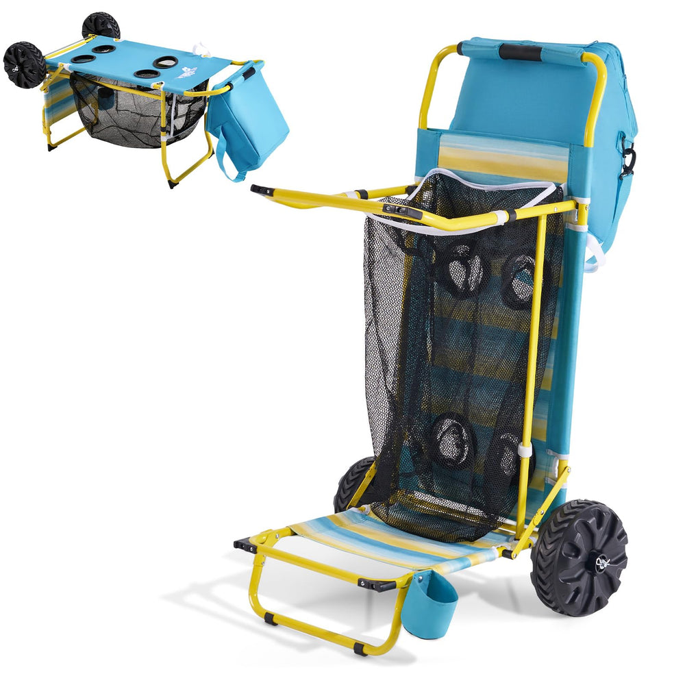 Old Bahama Bay front view of full cart showing organized storage and easy hauling