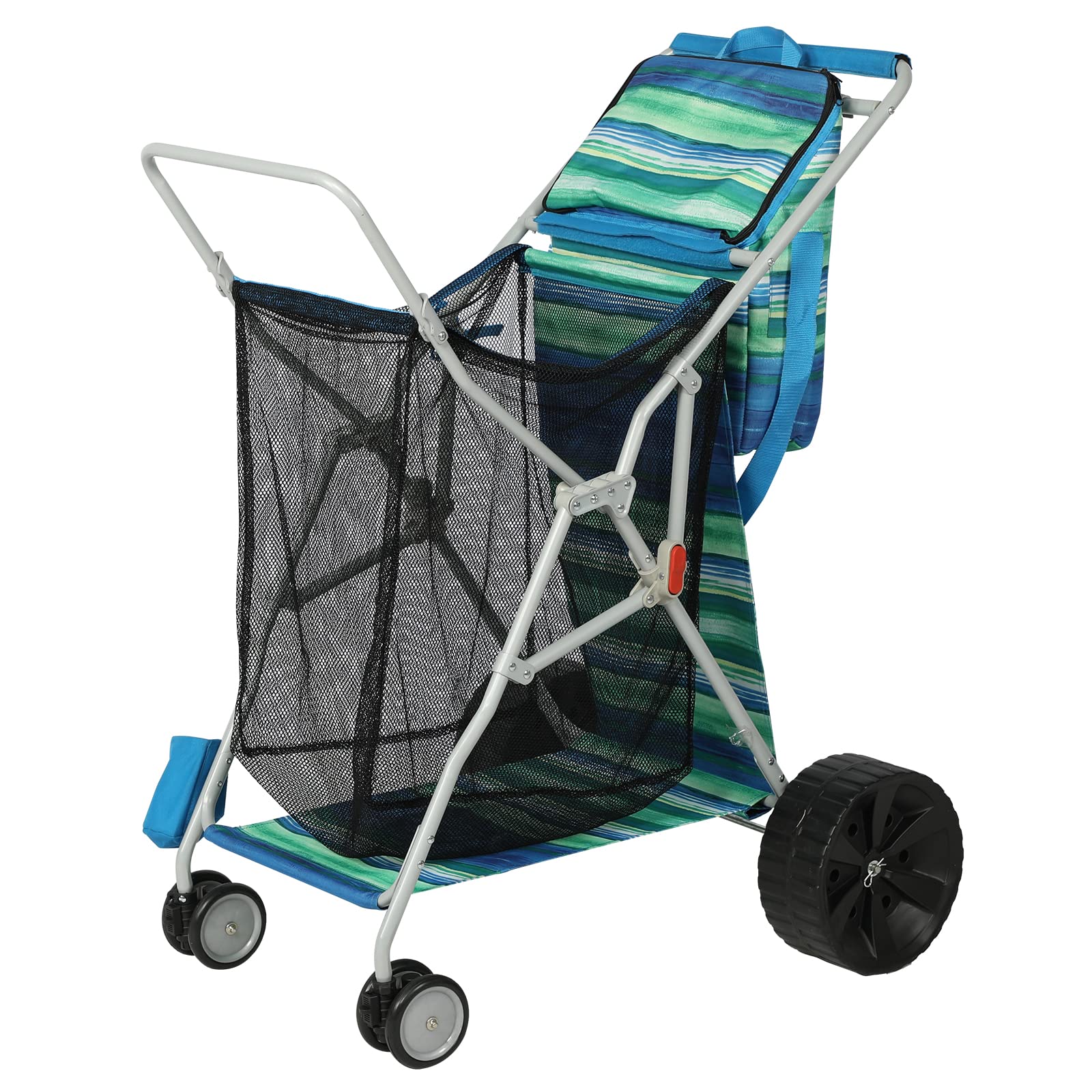 Old Bahama Bay front view of cart showing large storage and sturdy frame benefit