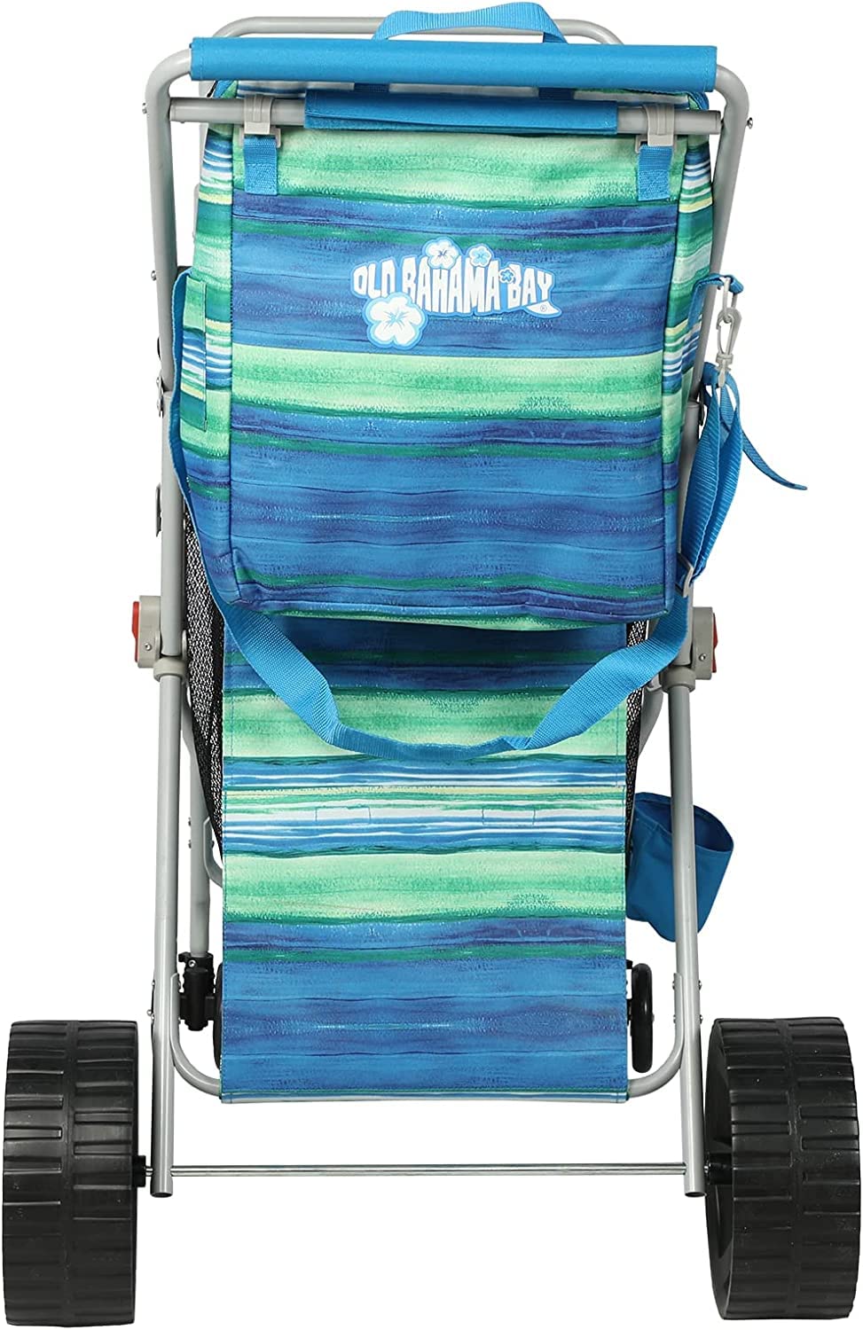 Old Bahama Bay lifestyle image with family using cart for effortless beach hauling benefit