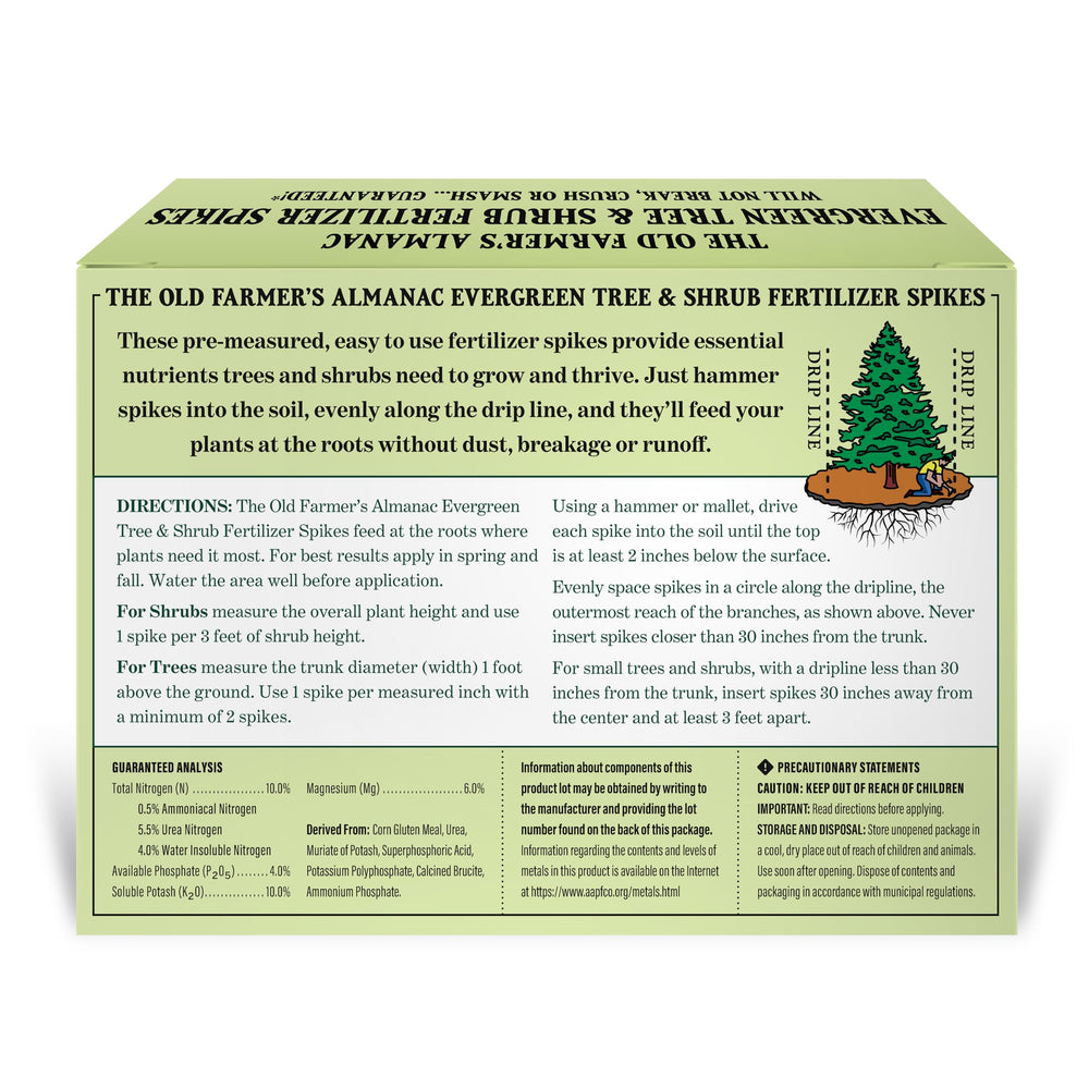 The Old Farmer's Almanac treated evergreen in landscape demonstrating healthier foliage