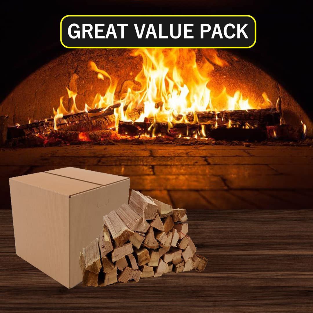 Old Potters logs in outdoor cooking setup suggesting versatile use on grills and smokers