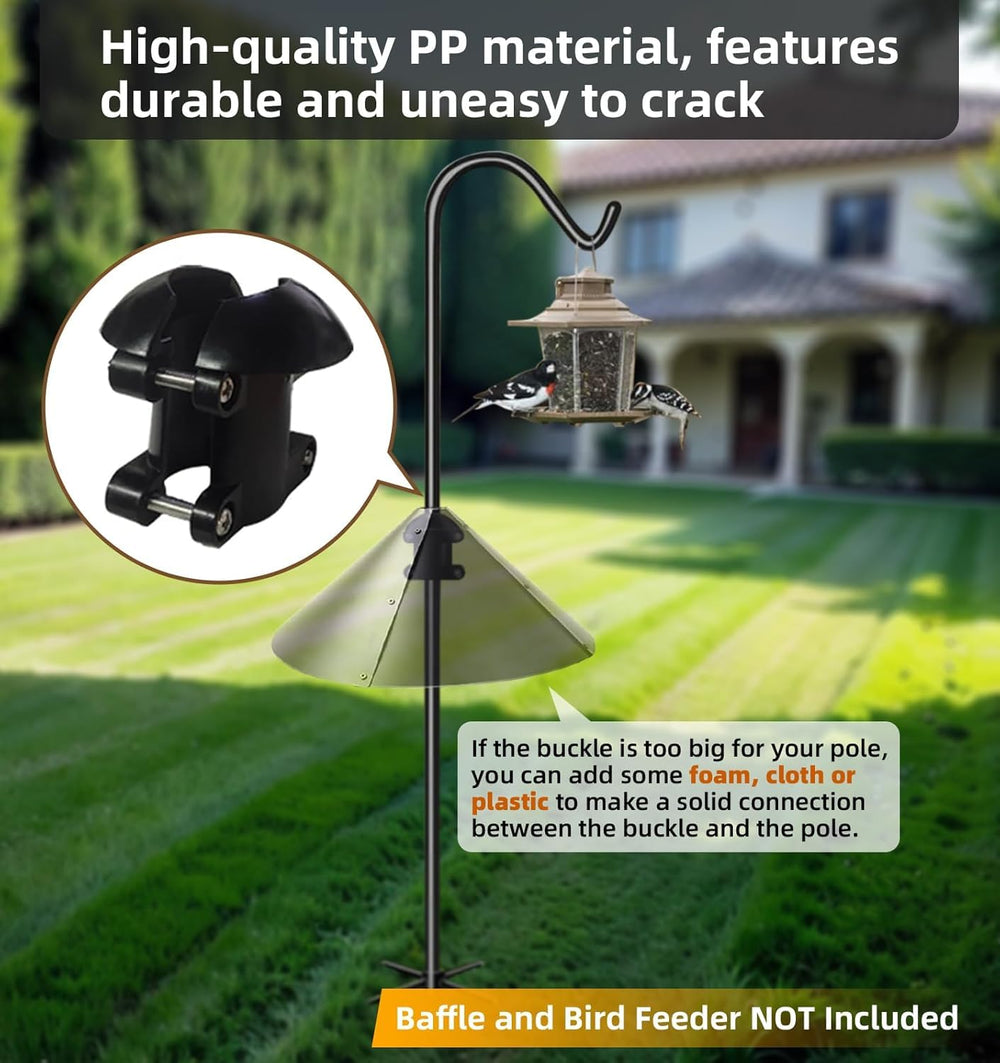 OLEKE side profile curved shield prevents squirrels from gripping