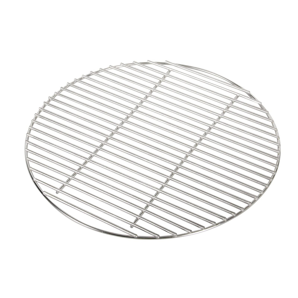 OLIGAI front view of 15.5 inch grate showing full round cooking surface and fit benefit
