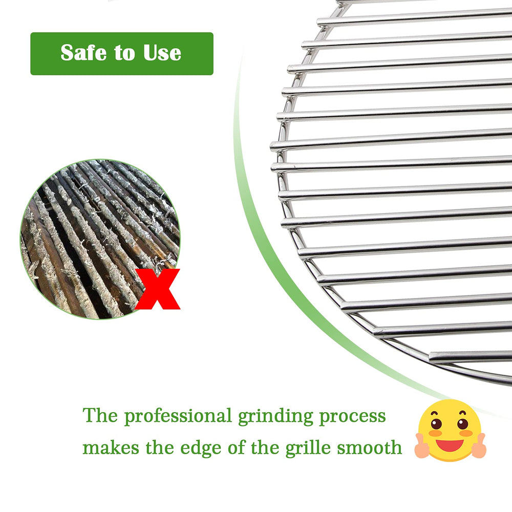 OLIGAI grate installed in a kamado grill demonstrating proper fit and performance