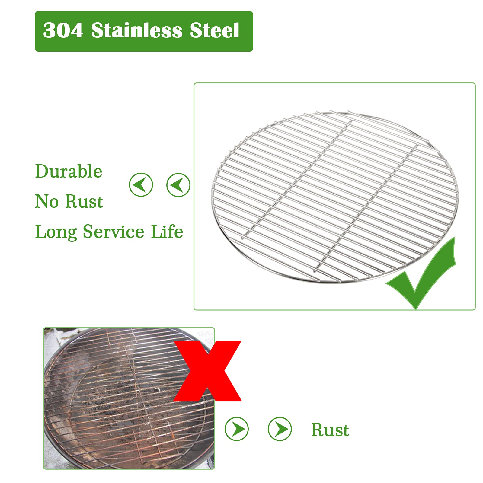 OLIGAI grate beside ruler showing 15.5 inch size for accurate compatibility